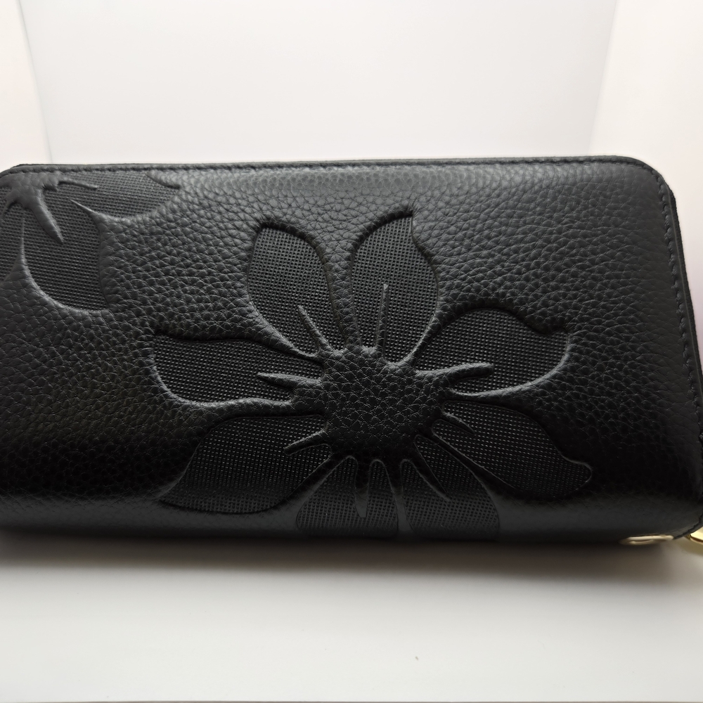Chic Black Floral Women's Wallet